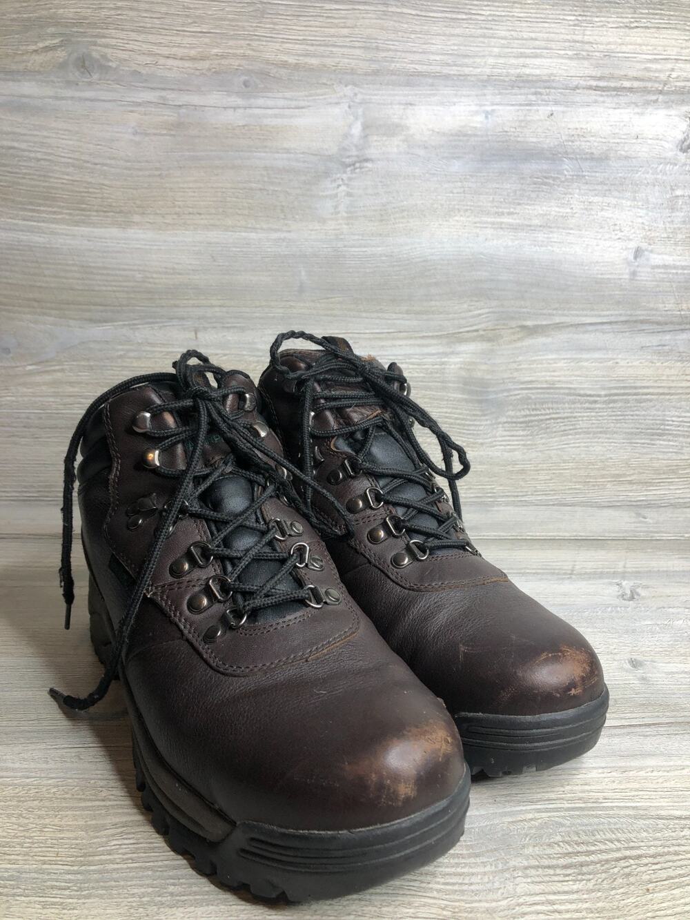 Propet Cliff Walker Brown Leather Weather Resistant Boots size 11 5E
